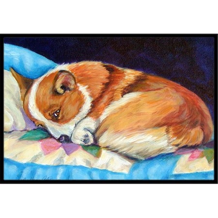 Carolines Treasures 24 x 36 in. Corgi Indoor Or Outdoor Doormat 7291JMAT
